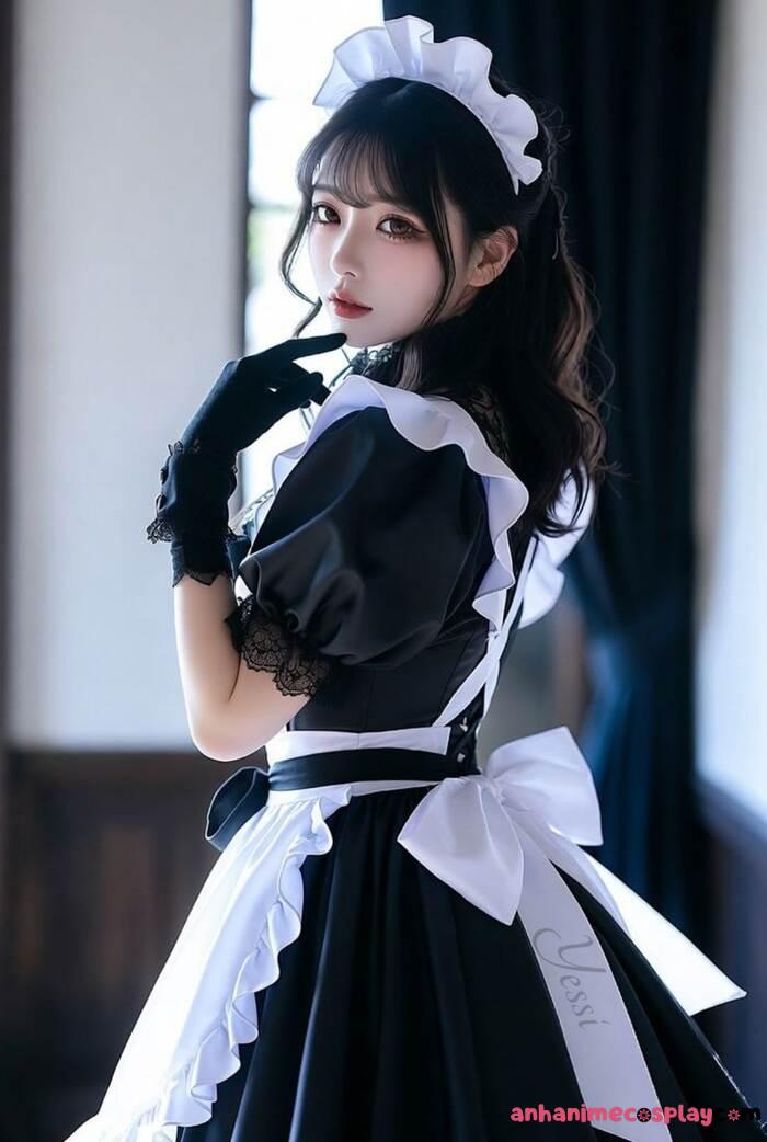 ảnh cosplay maid cực xinh