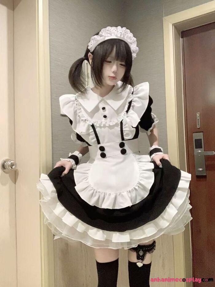 ảnh cosplay maid ngầu lòi