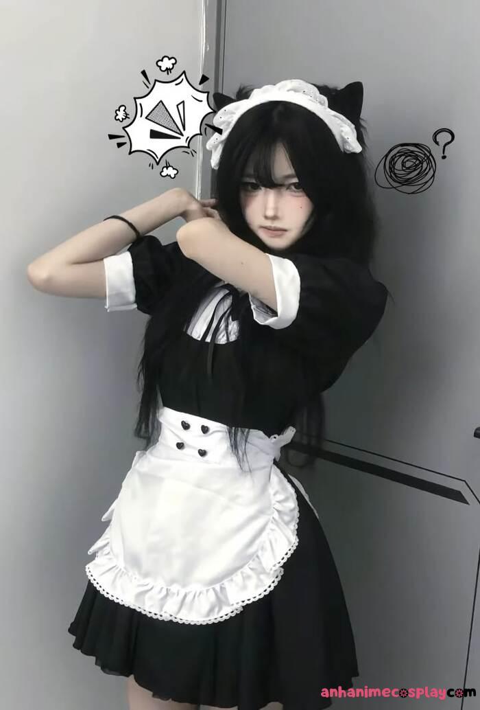 ảnh cosplay maid xinh đẹp