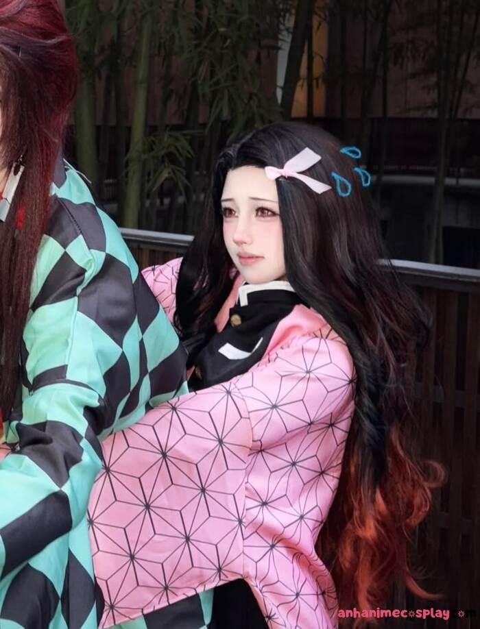 ảnh cosplay nezuko cực cute