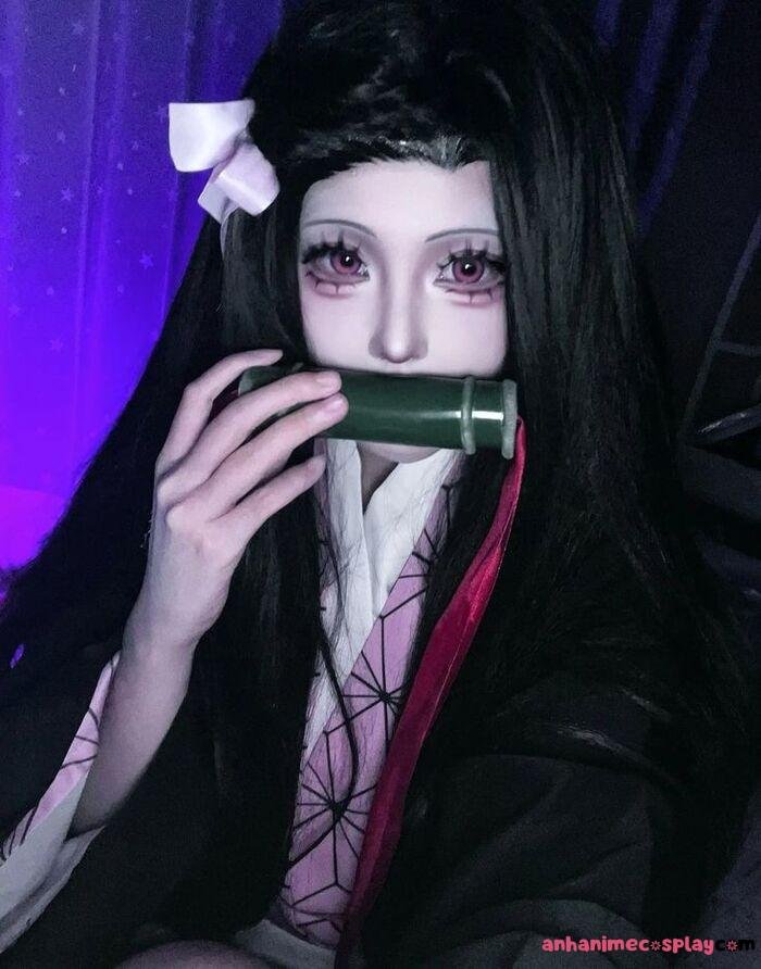 ảnh cosplay nezuko đẹp gái