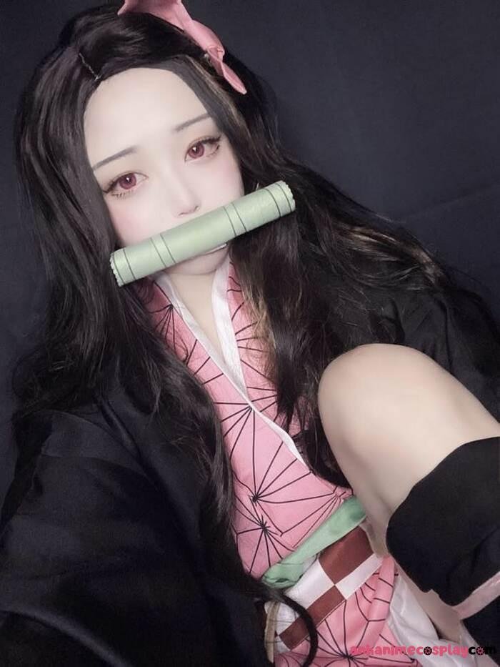 ảnh cosplay nezuko đẹp hot