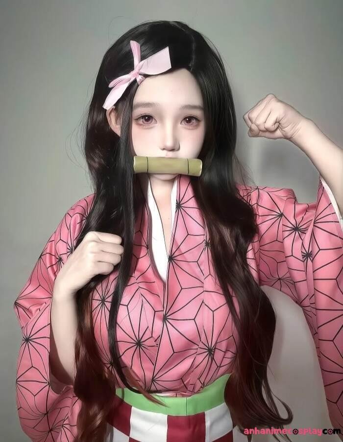 ảnh cosplay nezuko gái đẹp
