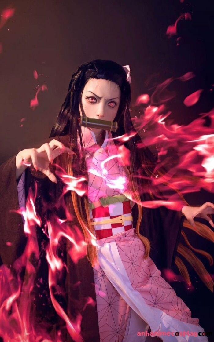ảnh cosplay nezuko hot