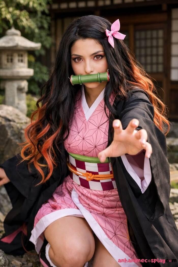 ảnh cosplay nezuko ngầu