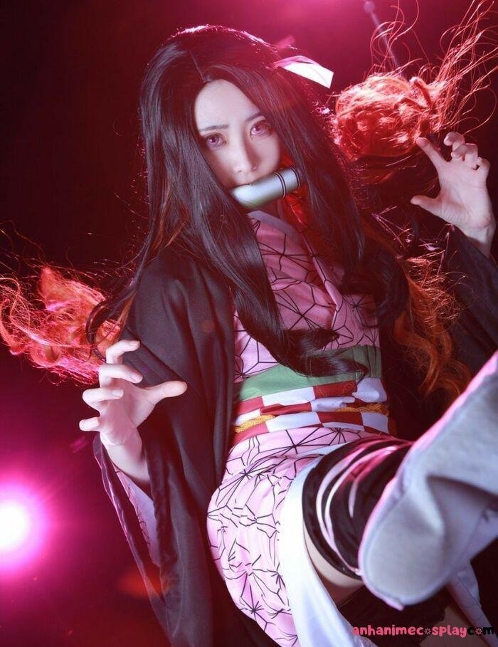 ảnh cosplay nezuko siêu hot
