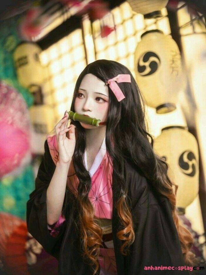 ảnh cosplay nezuko siêu ngầu