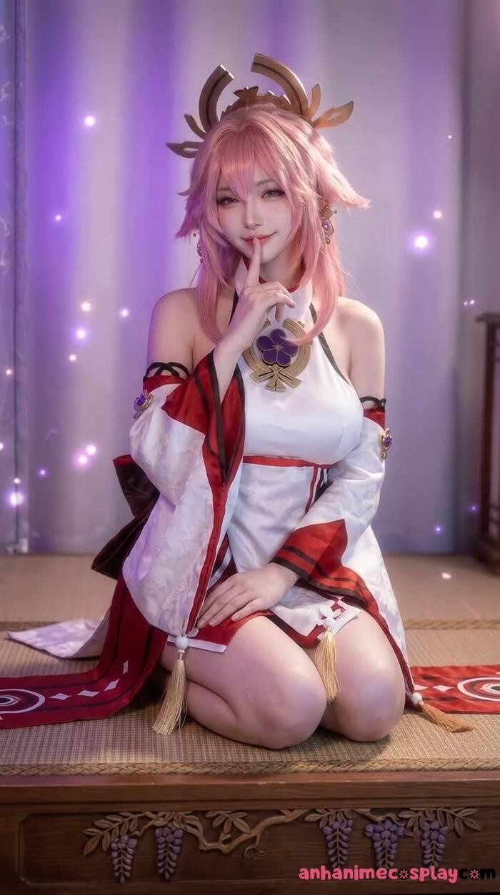 ảnh cosplay yae miko cực hot