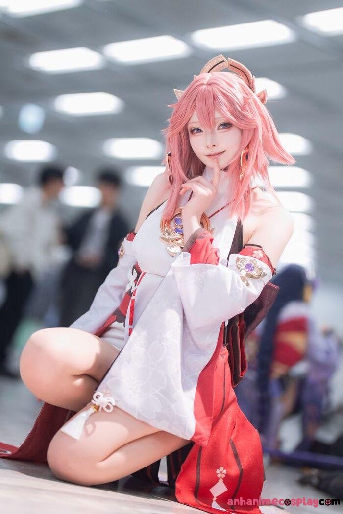 ảnh cosplay yae miko cuti