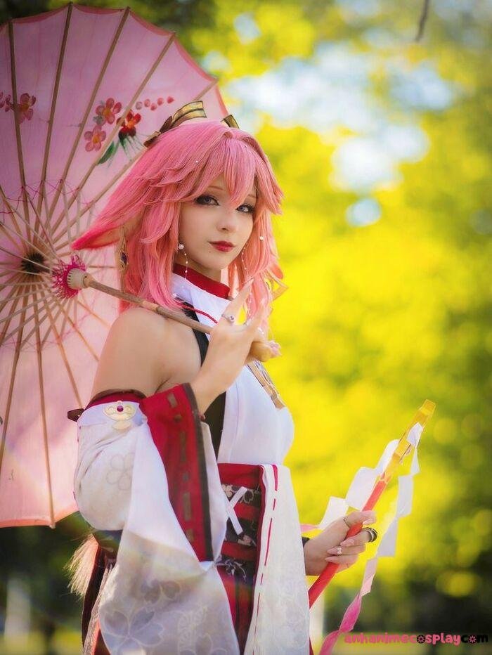 ảnh cosplay yae miko đáng yêu nhất