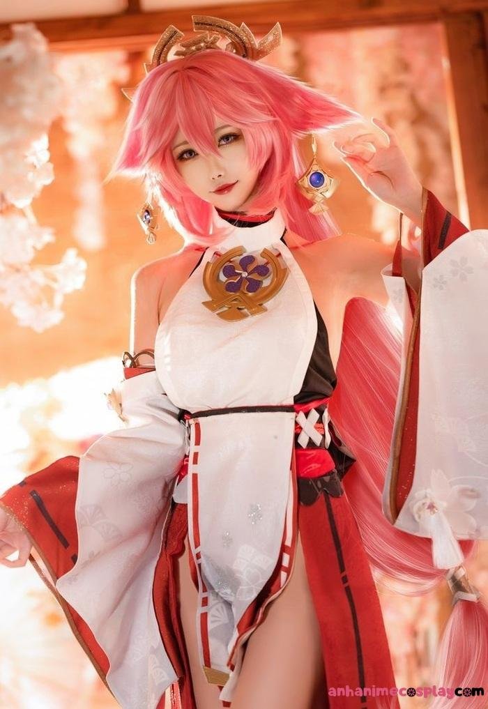 cosplay yae miko đẹp cute