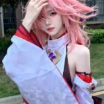 cosplay yae miko siêu đáng yêu