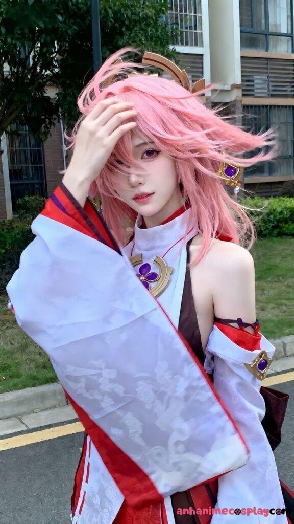 cosplay yae miko siêu đáng yêu