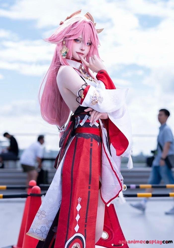 cosplay yae miko xinh đẹp