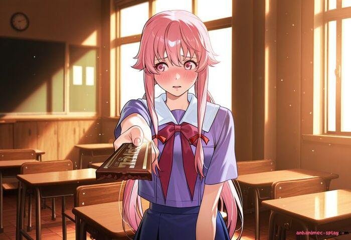 hình ảnh Yuno Gasai đáng yêu