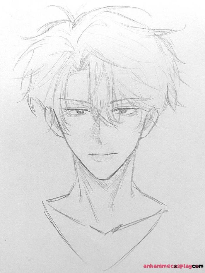 hình tranh vẽ anime nam đẹp siêu chất